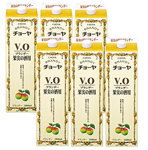 Amazon.co.jp: チョーヤ ブランデー VO 果実の酒用 パック 37° 1800ml